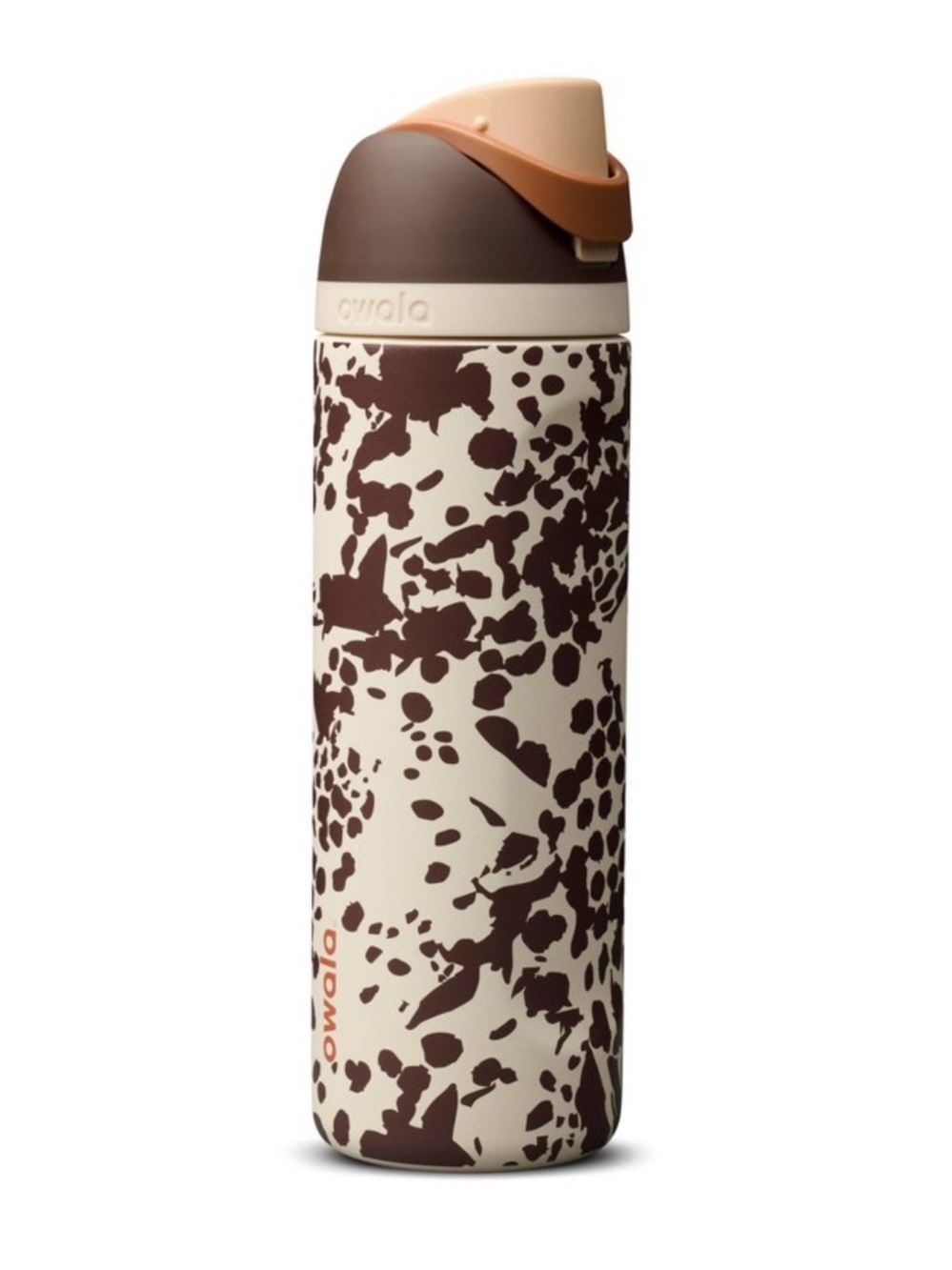 Owala Brown Speckle Insulated Water Bottle - Travel Flip Straw